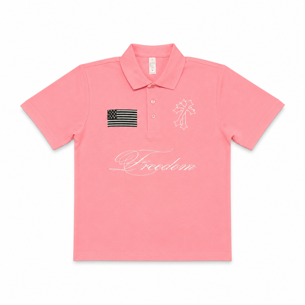 FRN - "freedom" polo - pink