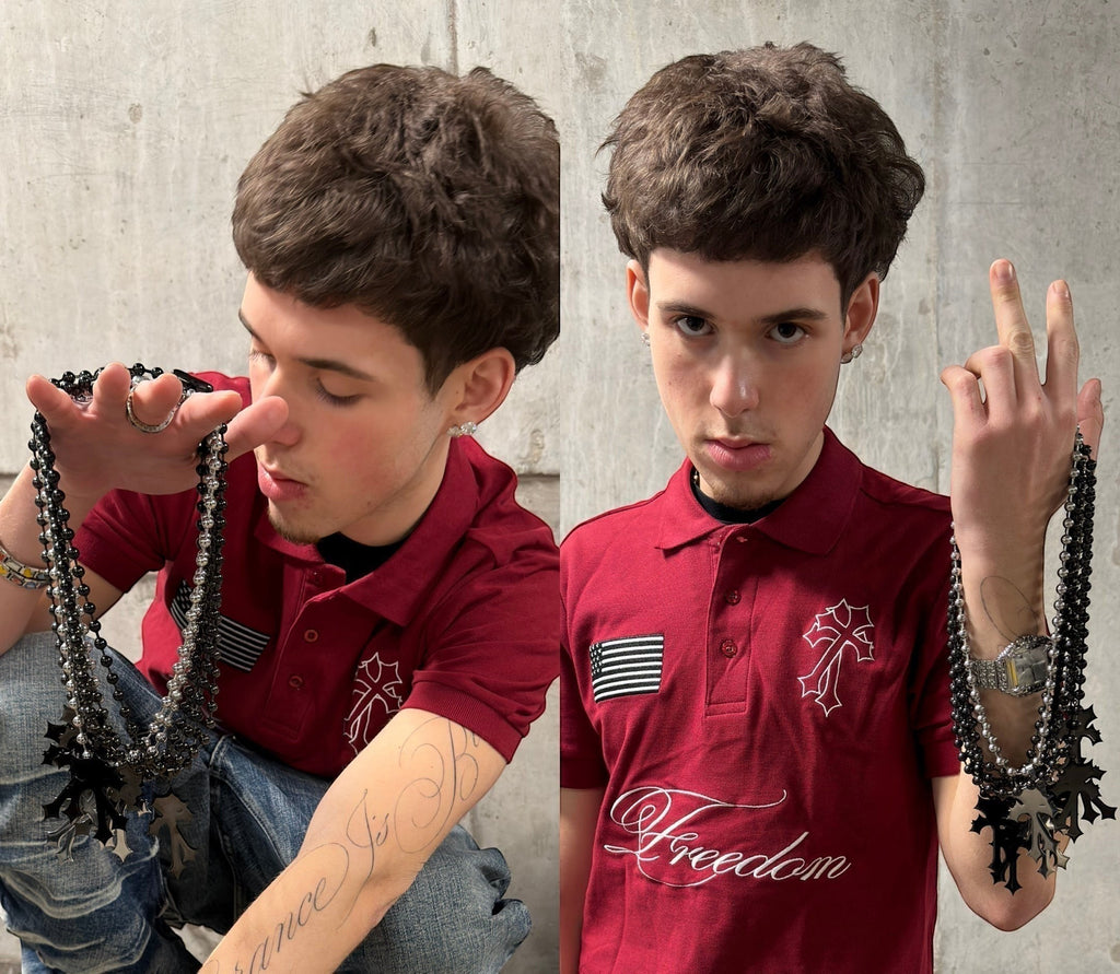 FRN - "freedom" polo - red