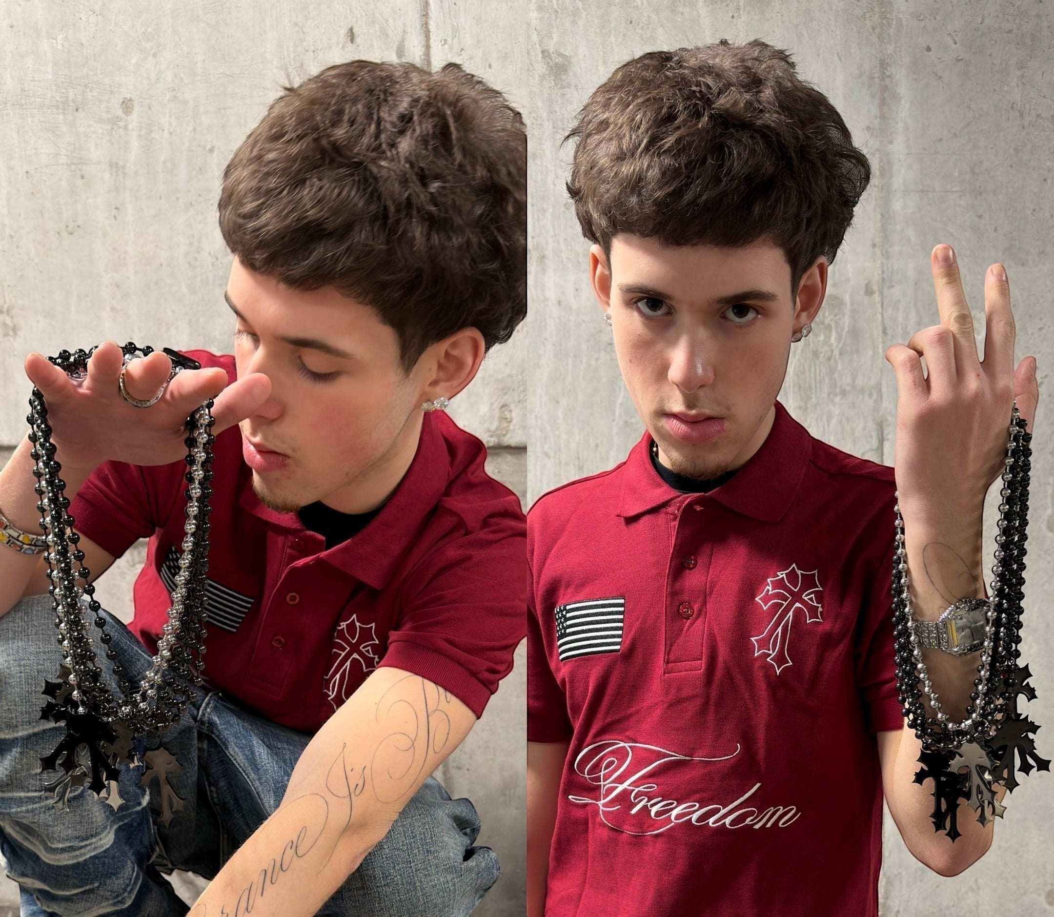 FRN - "freedom" polo - red