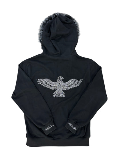 the "nocturians" fur hoodie
