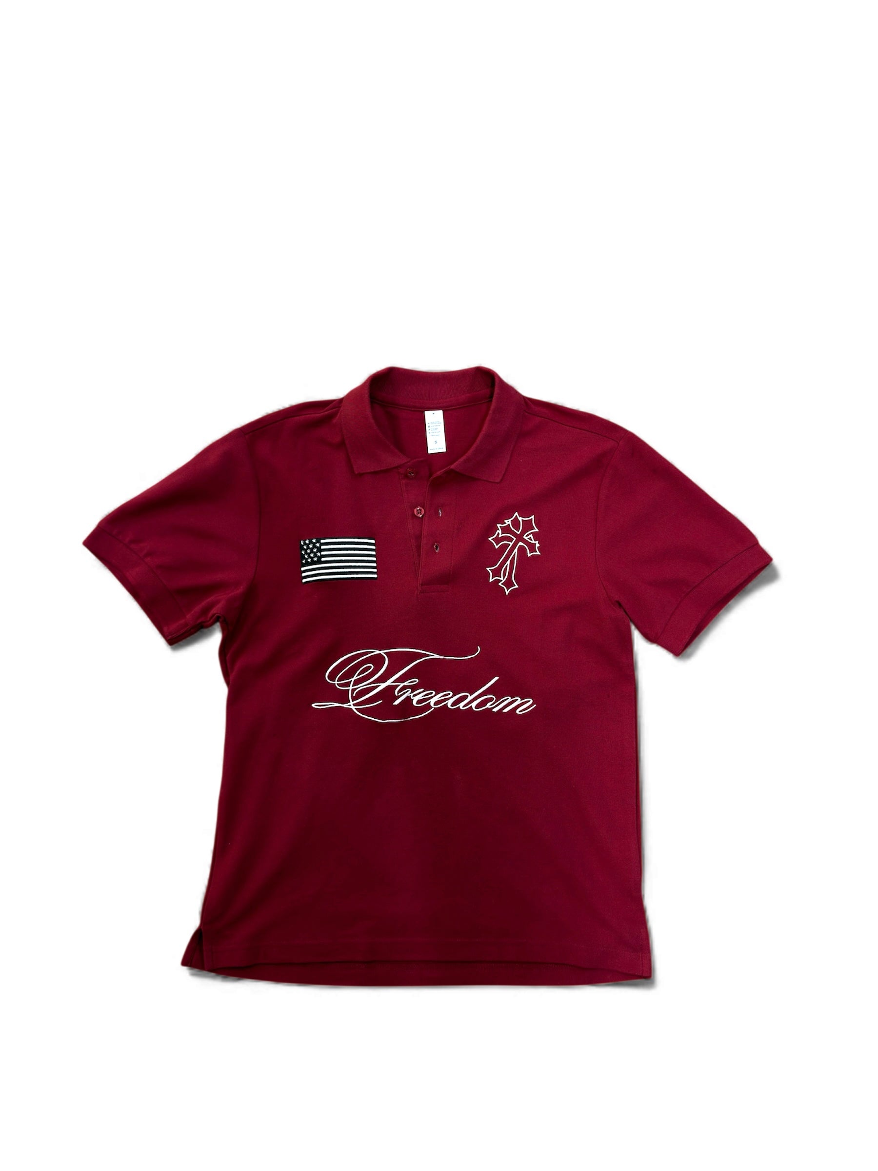 the v3 "freedom" polo - red edition