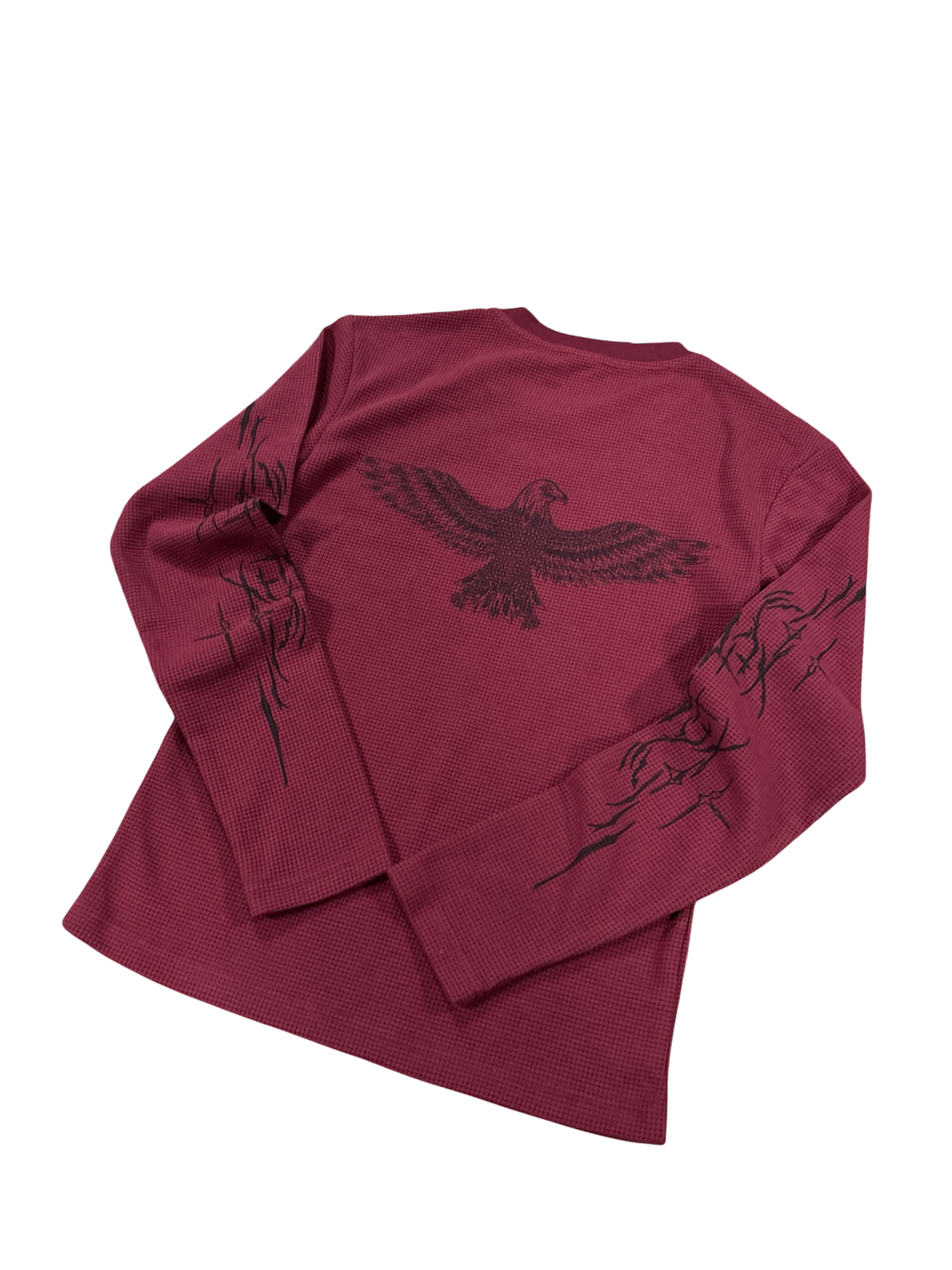 the crimson "bloodfeather" longsleeve