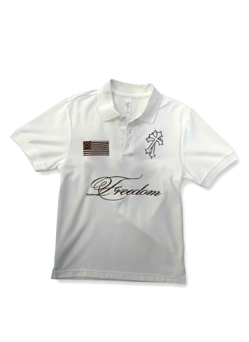 the v3 "freedom" polo - white edition