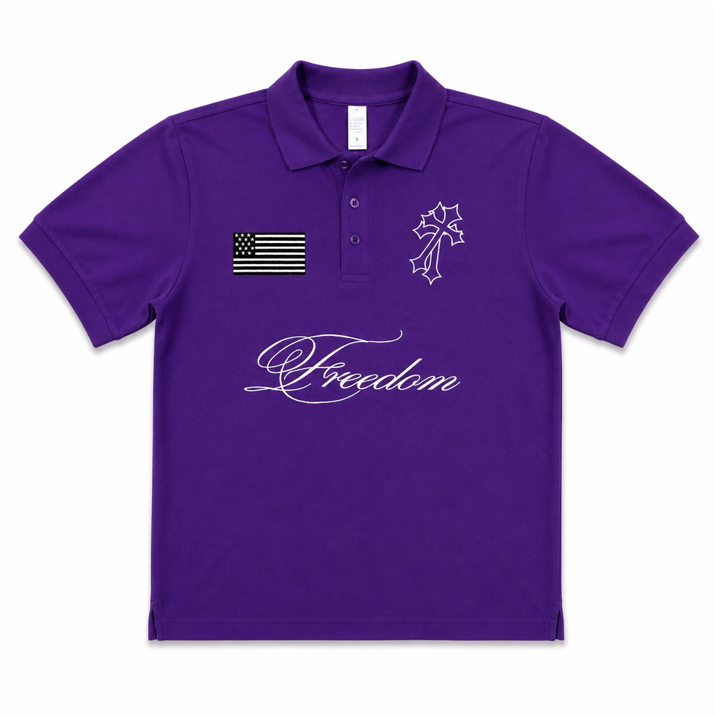 FRN - "freedom" polo - purple