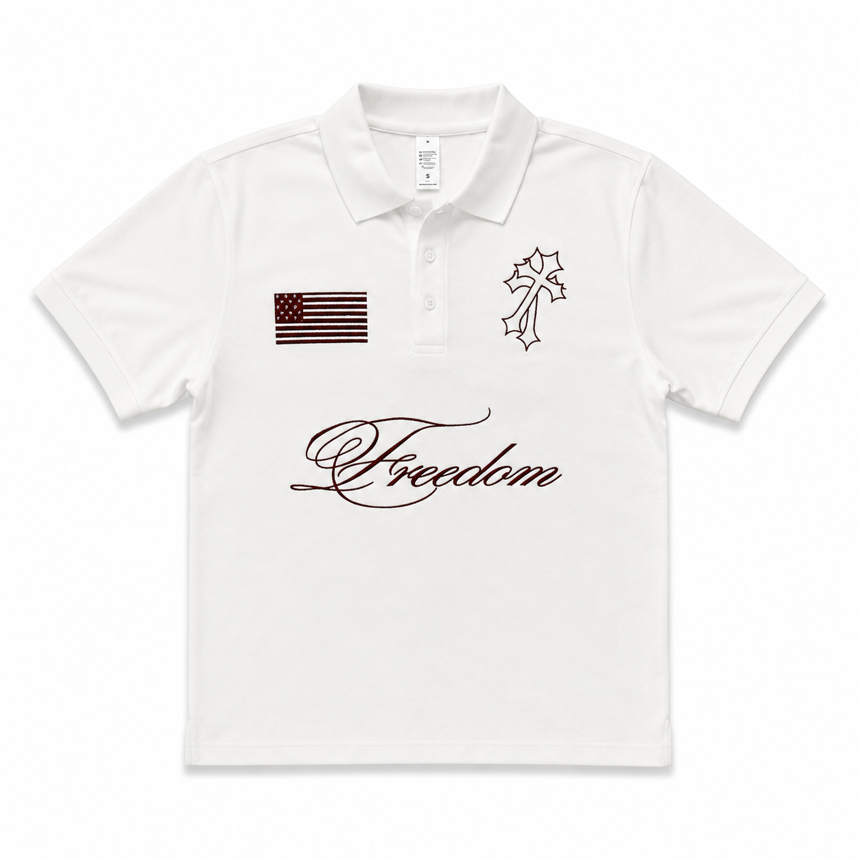 FRN - "freedom" polo  - white